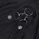 DEVIL FASHION Women's Gothic Cut-out Lace Strap Maxi Dress