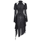 DEVIL FASHION Women's Gothic Cut-out Lace-up Lace Irregular Hem Dress