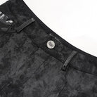 DEVIL FASHION Women's Gothic Cutout Buckles Pants