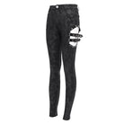 DEVIL FASHION Women's Gothic Cutout Buckles Pants