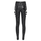 DEVIL FASHION Women's Gothic Cutout Buckles Pants