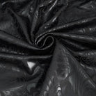 DEVIL FASHION Women's Gothic Floral Embroidered Mesh Splice Leggings