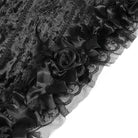 DEVIL FASHION Women's Gothic Floral Lace Hem Hooded Cape