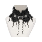 DEVIL FASHION Women's Gothic Floral Tassels Neckwear
