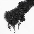 DEVIL FASHION Women's Gothic Floral Tassels Neckwear