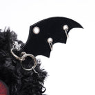 DEVIL FASHION Women's Gothic Fluffy Little Bat Chain Bag