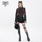 DEVIL FASHION Women's Gothic Fluffy Little Bat Chain Bag