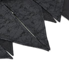 DEVIL FASHION Women's Gothic Irreglar Lace-up Vest with Detachable Collar