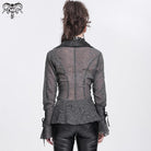 DEVIL FASHION Women's Gothic Irregular Lace-up Shirt