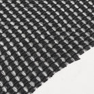 DEVIL FASHION Women's Gothic Irregular Mesh Splice Buckle Skirt Black