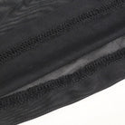 DEVIL FASHION Women's Gothic Jacquard Mesh Ruffled Long Sleeved Shirt