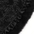DEVIL FASHION Women's Gothic Jacquard Rose Beaded Cape