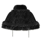 DEVIL FASHION Women's Gothic Jacquard Rose Beaded Cape