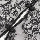 DEVIL FASHION Women's Gothic Lace Floral Ruffled Lingerie