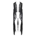 DEVIL FASHION Women's Gothic Lace Mesh Back Floral Crocheted Cape with Hood