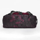 DEVIL FASHION Women's Gothic Lace-Trimmed Rose Cross Bag Black-Red