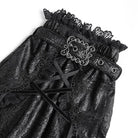 DEVIL FASHION Women's Gothic Layered Lace-Trimmed Buckle-up Leg Warmers