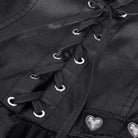 DEVIL FASHION Women's Gothic Mesh Lace-up Irregular Slip Dress