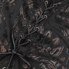 DEVIL FASHION Women's Gothic Off-the-shoulder Cutout Side Slit Gown Dress