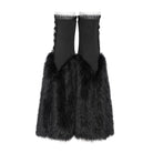 DEVIL FASHION Women's Gothic Plush Chains Leg Warmers Black
