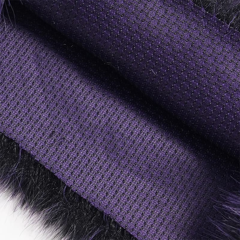 DEVIL FASHION Women's Gothic Plush Chains Leg Warmers Black-Purple