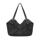 DEVIL FASHION Women's Gothic Rivet Bat Tote Bag