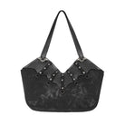 DEVIL FASHION Women's Gothic Rivet Bat Tote Bag