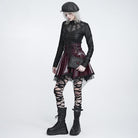DEVIL FASHION Women's Gothic Rivet Evil Eye Lace-Trimmed Journal Cover