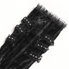 DEVIL FASHION Women's Gothic Rose Bowknot Lace-up Arm Sleeves Black-Red