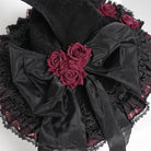 DEVIL FASHION Women's Gothic Rose Bowknot Witch Hat