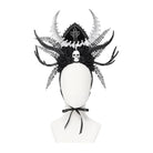 DEVIL FASHION Women's Gothic Rose Cross Skull Headwear
