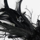 DEVIL FASHION Women's Gothic Rose Feather Snake Scepter