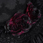 DEVIL FASHION Women's Gothic Rose Lace Mesh Hats