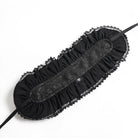 DEVIL FASHION Women's Gothic Rose Lace Ruffled  Headwear Black