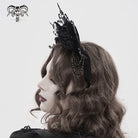 DEVIL FASHION Women's Gothic Rose Spiked Beaded Headwear