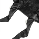 DEVIL FASHION Women's Gothic Ruffle Plunging V-Neck Halter Dress