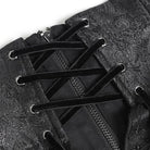 DEVIL FASHION Women's Gothic Ruffled Buckle Straps Lace-up Girdle