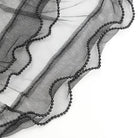 DEVIL FASHION Women's Gothic Ruffled Mesh Splice Lace-up Shorts