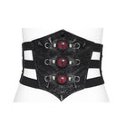 DEVIL FASHION Women's Gothic Spiked Evil Eyes Girdle