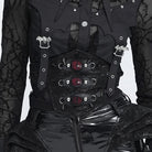 DEVIL FASHION Women's Gothic Spiked Evil Eyes Girdle