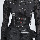 DEVIL FASHION Women's Gothic Spiked Evil Eyes Girdle