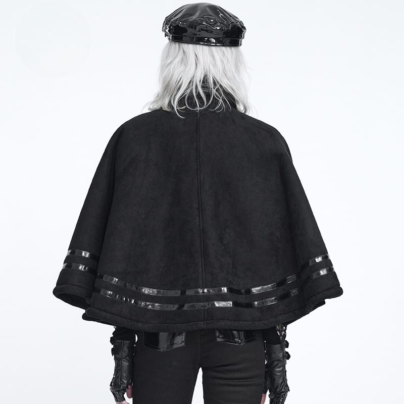 Women's Punk Buckle-up Straps Cutout Zip Vest – Punk Design
