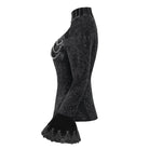 DEVIL FASHION Women's Gothic Stand Collar Flared Sleeved Jacket Black