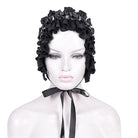 DEVIL FASHION Women's Gothic Strap Ruffled Mesh Hair Accessories