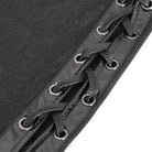 DEVIL FASHION Women's Gothic Strappy Side Slit Fitted Halterneck Dress