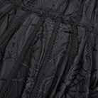 DEVIL FASHION Women's Gothic Tassels Strap Mesh Cape with Hood