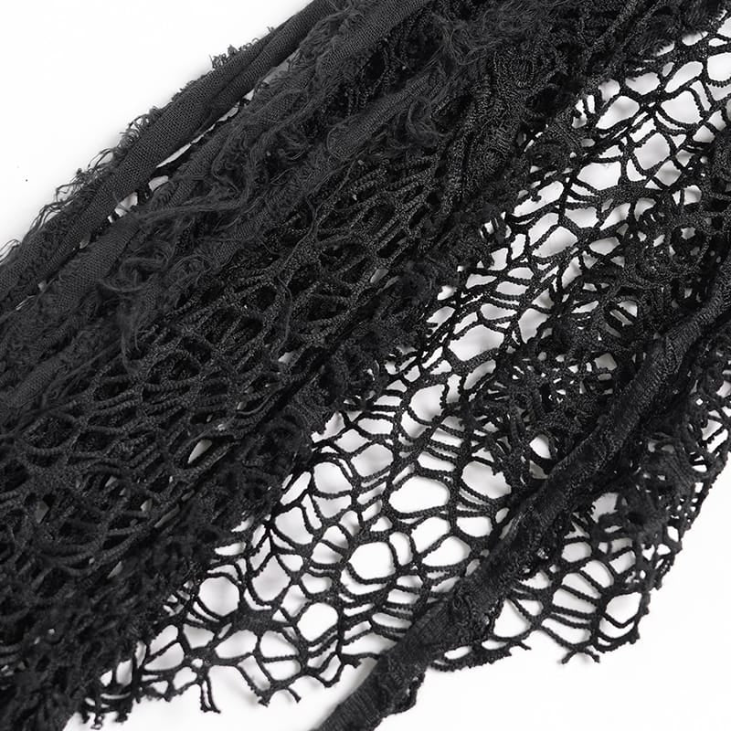 DEVIL FASHION Cinturones punk para mujer Corsés ajustados debajo del busto con falda rota