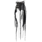 DEVIL FASHION Cinturones punk para mujer Corsés ajustados debajo del busto con falda rota