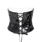 DEVIL FASHION Women's Punk Buckle-up Straps Lace-up Underbust Corset