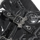 DEVIL FASHION Women's Punk Buckle-up Straps Lace-up Underbust Corset